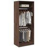 vidaXL Garde-robe chêne marron 80x50x200 cm bois d'ingénierie