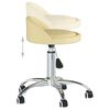 vidaXL Tabouret de massage Crème Similicuir