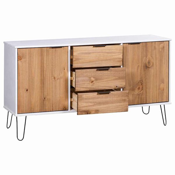 vidaXL Buffet New York 130,6 x 43 x 73,6 cm Bois massif en pin