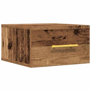 vidaXL Cabinet de chevet 35 x 35 x 20 cm Bois d'ing&eacute;nierie Bois ancien