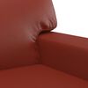 vidaXL Fauteuil Rouge bordeaux 60 cm Similicuir