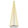 vidaXL Arbre de No&euml;l LED 285 cm 744 LED Blanc chaud Fer Noir