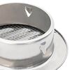 vidaXL Couvre-vent Air 4 pcs Argent 80 mm Acier inoxydable
