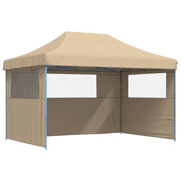 vidaXL Tente de f&ecirc;te Beige 279 x 410 x 315 cm Tissu Oxford