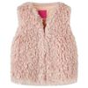 Gilet pour enfants fausse fourrure rose clair 92