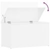 vidaXL Coffre de rangement Blanc brillant 84x42x46cm Bois d'ingénierie