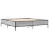vidaXL Cadre de lit sans matelas sonoma gris 180x200 cm