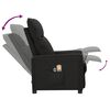 vidaXL Fauteuil électrique de massage Noir Tissu