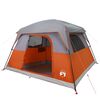 vidaXL Tente de camping de cabine 4 personnes orange imperméable