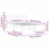 vidaXL Cadre de lit avec t&ecirc;te de lit Marron 120 x 190 cm Pin massif