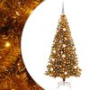 vidaXL Sapin de No&euml;l Dor&eacute; 180 cm PET