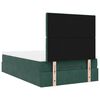vidaXL Cadre de lit ottoman avec matelas vert fonc&eacute; 120x200 cm velours