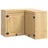 vidaXL Armoire SKI Brun Miel 80 x 80 x 60 cm Pin massif