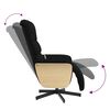 vidaXL Fauteuil inclinable de massage avec repose-pieds noir tissu