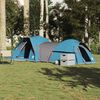 vidaXL Tente de camping 5 personnes bleu imperm&eacute;able