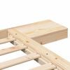 vidaXL Cadre de lit Marron 135 x 190 cm bois