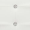 vidaXL Cadre de lit sans matelas blanc similicuir 135x190 cm