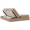 vidaXL Lit avec rangement et matelas Cappuccino 180 x 200 cm