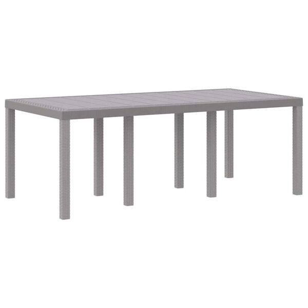 vidaXL Ensemble de salle &agrave; manger pour jardin 7 pcs Gris clair