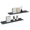 vidaXL &Eacute;tag&egrave;re flottante 2 pcs Anthracite 80 x 18 x 2,5 cm Acier