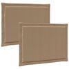 vidaXL Coussins de si&egrave;ge 2 pcs Polyester Taupe 47 x 36 x 2 cm