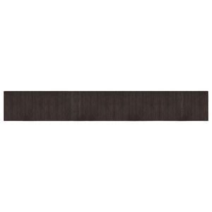 vidaXL Tapis rectangulaire marron fonc&eacute; 60x400 cm bambou
