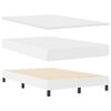 vidaXL Lit &agrave; ressorts avec matelas Blanc 120 x 190 cm Simili cuir