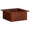 vidaXL Anneau de Braise Rouill&eacute; 90 x 90 x 25 cm Acier patin&eacute;