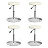 vidaXL Chaises &agrave; manger lot de 4 cr&egrave;me similicuir