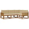 vidaXL Ensemble de canap&eacute;s d'ext&eacute;rieur 4 pcs Naturel et Beige
