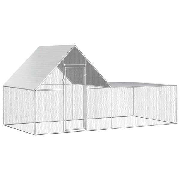 vidaXL Poulailler 4 x 2 x 2 m Acier galvanis&eacute;