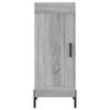 vidaXL Buffet haut Sonoma gris 34,5x34x180 cm Bois d'ing&eacute;nierie