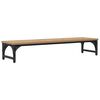 vidaXL Support de moniteur Ch&ecirc;ne artisanal 85 x 23 x 15,5 cm