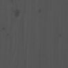 vidaXL T&ecirc;te de lit murale Gris 127,5x3x90 cm Bois massif de pin