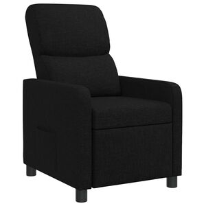 vidaXL Fauteuil inclinable Noir Tissu