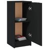 vidaXL Buffet noir 30x30x70 cm bois d'ing&eacute;nierie