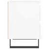 vidaXL Tables de chevet 2 pcs blanc 40x35x50 cm bois d&rsquo;ing&eacute;nierie