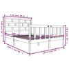 vidaXL Cadre de lit sans matelas bois massif 120x200 cm