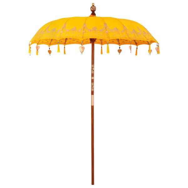 vidaXL Parasol balinais Jaune 185 x 185 x 260 cm