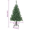 vidaXL Sapin de No&euml;l avec 300 LED avec support Vert 180 cm PVC