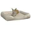 vidaXL Lit pour chien Beige 105x80x25 cm Similicuir