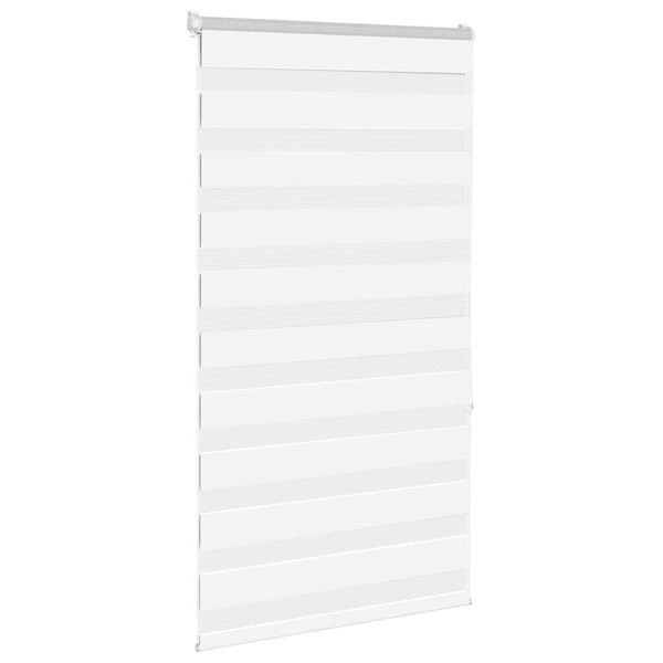 vidaXL Store z&egrave;bre blanc 80x150 cm largeur du tissu 75,9 cm polyester