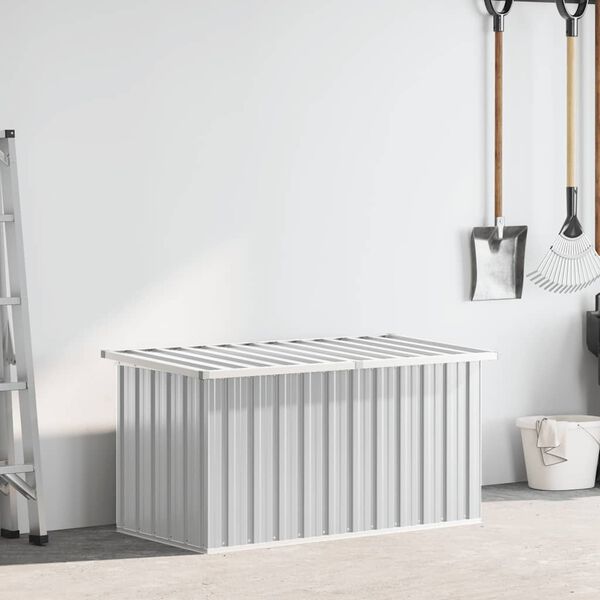 vidaXL Bo&icirc;te de rangement de jardin Gris 129x67x65 cm