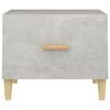 vidaXL Tables basses 2 pcs gris b&eacute;ton 50x50x40 cm bois d'ing&eacute;nierie