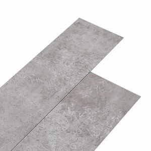 vidaXL Planches de sol en PVC autocollantes Gris terre 30,5 x 61 cm