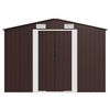 vidaXL Abri de jardin Marron 257x990x181 cm Acier galvanis&eacute;