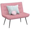 vidaXL Banc rose 110x74x84 cm velours