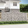 vidaXL Paniers &agrave; gabions arqu&eacute;s 5 pcs 400x50x160/180 cm fer galvanis&eacute;