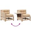 vidaXL Salon de jardin 7 pcs avec coussins Bois de pin massif
