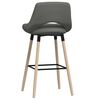 vidaXL Tabourets de bar lot de 2 gris clair tissu